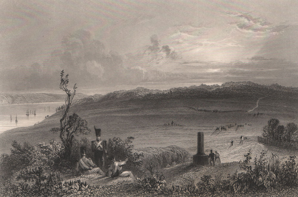 QUEBEC CITY. Plaines d'/Plains of Abraham, Battlefields Park. BARTLETT 1842